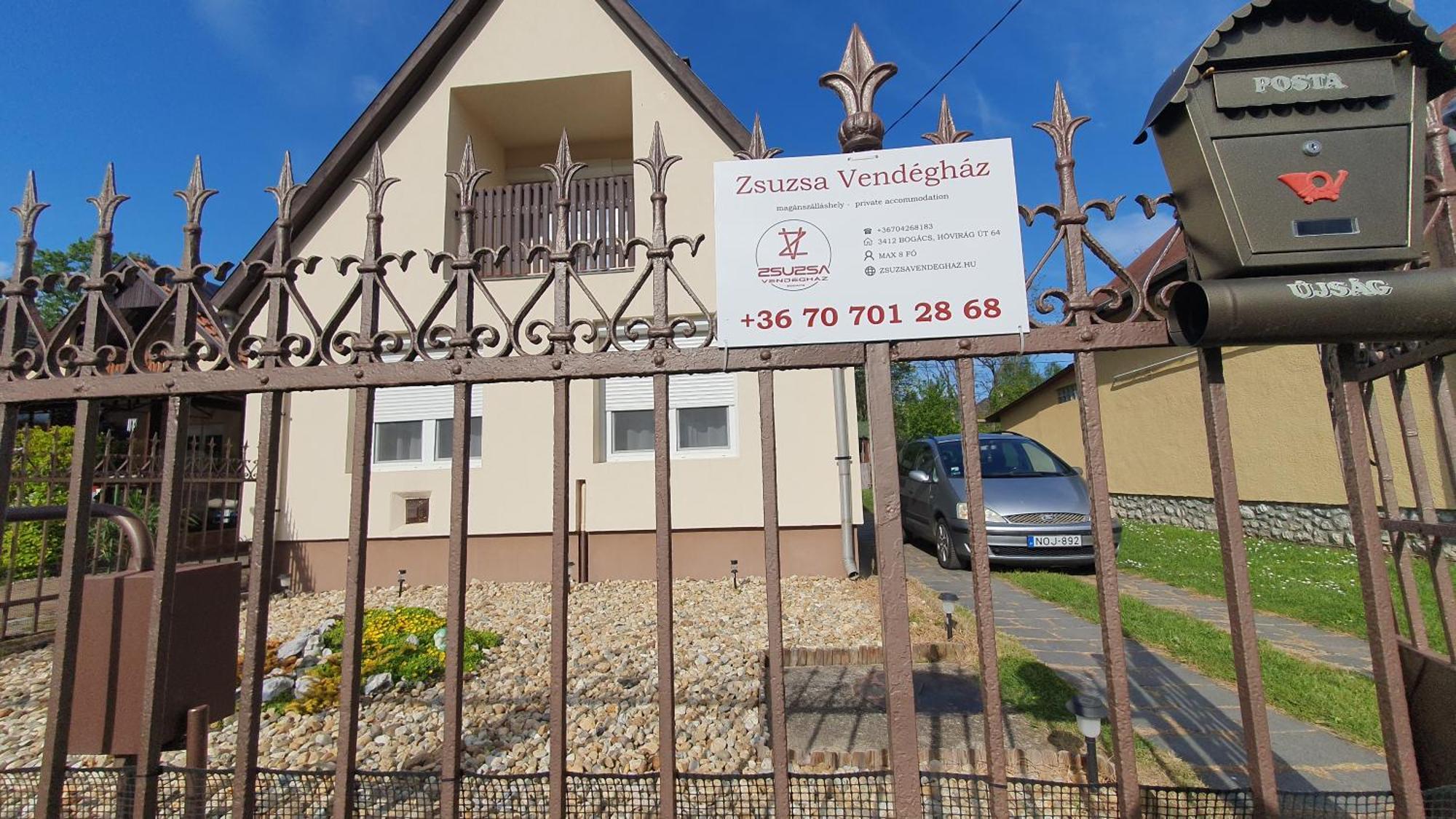 Zsuzsa Vendeghaz Villa Bogacs Bagian luar foto